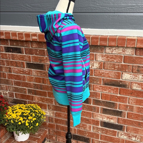 Under Armour Storm Women's Size Small Blue and Purple Striped Zip-Up Jacket - Picture 5 of 8
